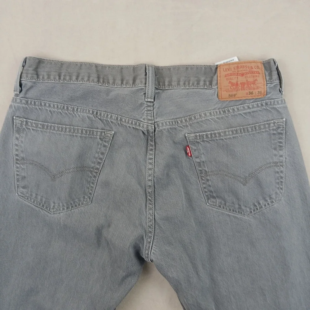 Levis 569 36x36 Mens Jeans Gray Loose Straight ***Actual 35x33 ***‎